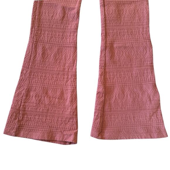 O’NEILL Girls’ Flared Pull On Textured Knit Pants Activewear Rose Size M - Picture 3 of 11